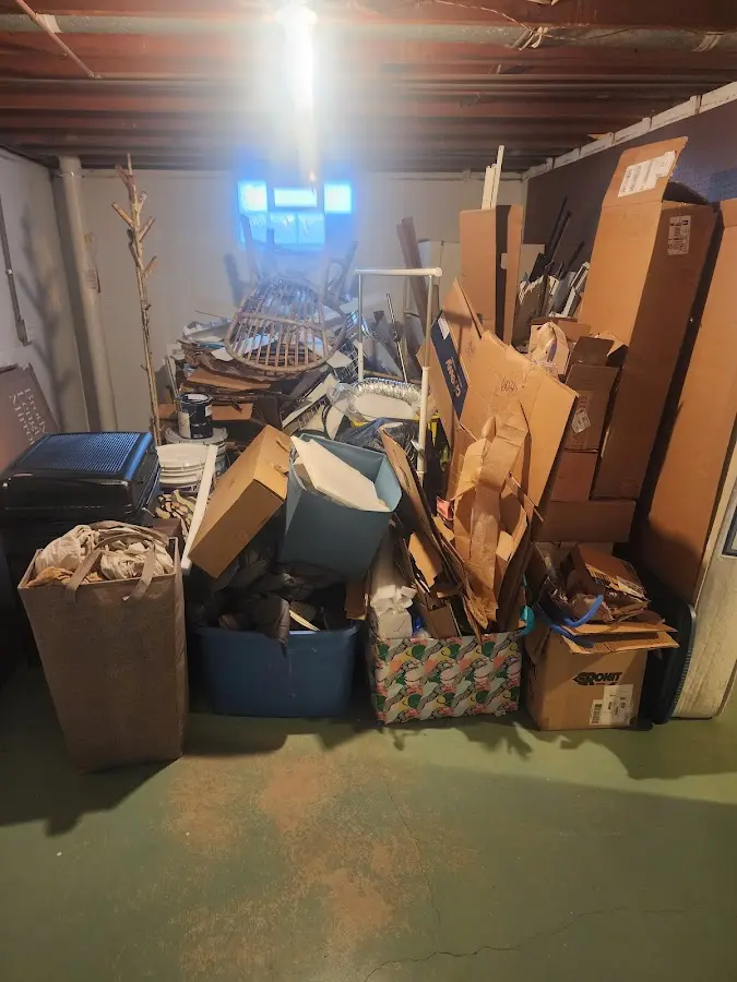 Roll-off dumpster container at job site for 20 Yard Dumpster Rental in Bryans Road